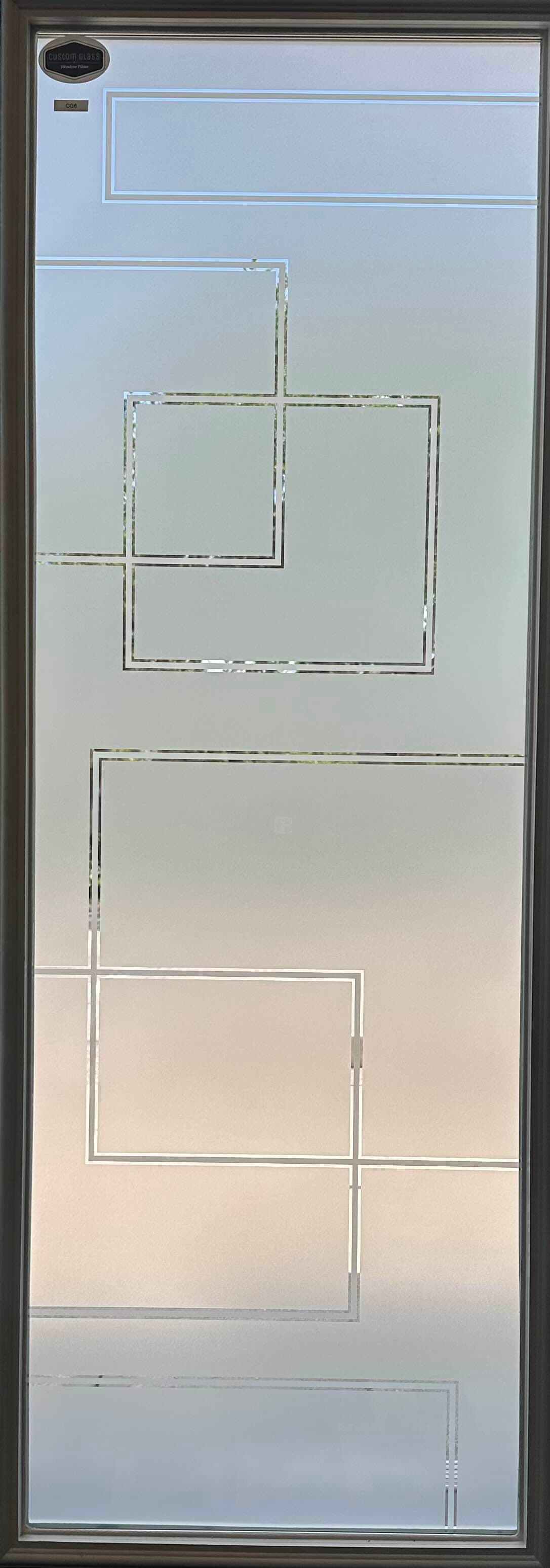 Fancy Squares window film design CG6