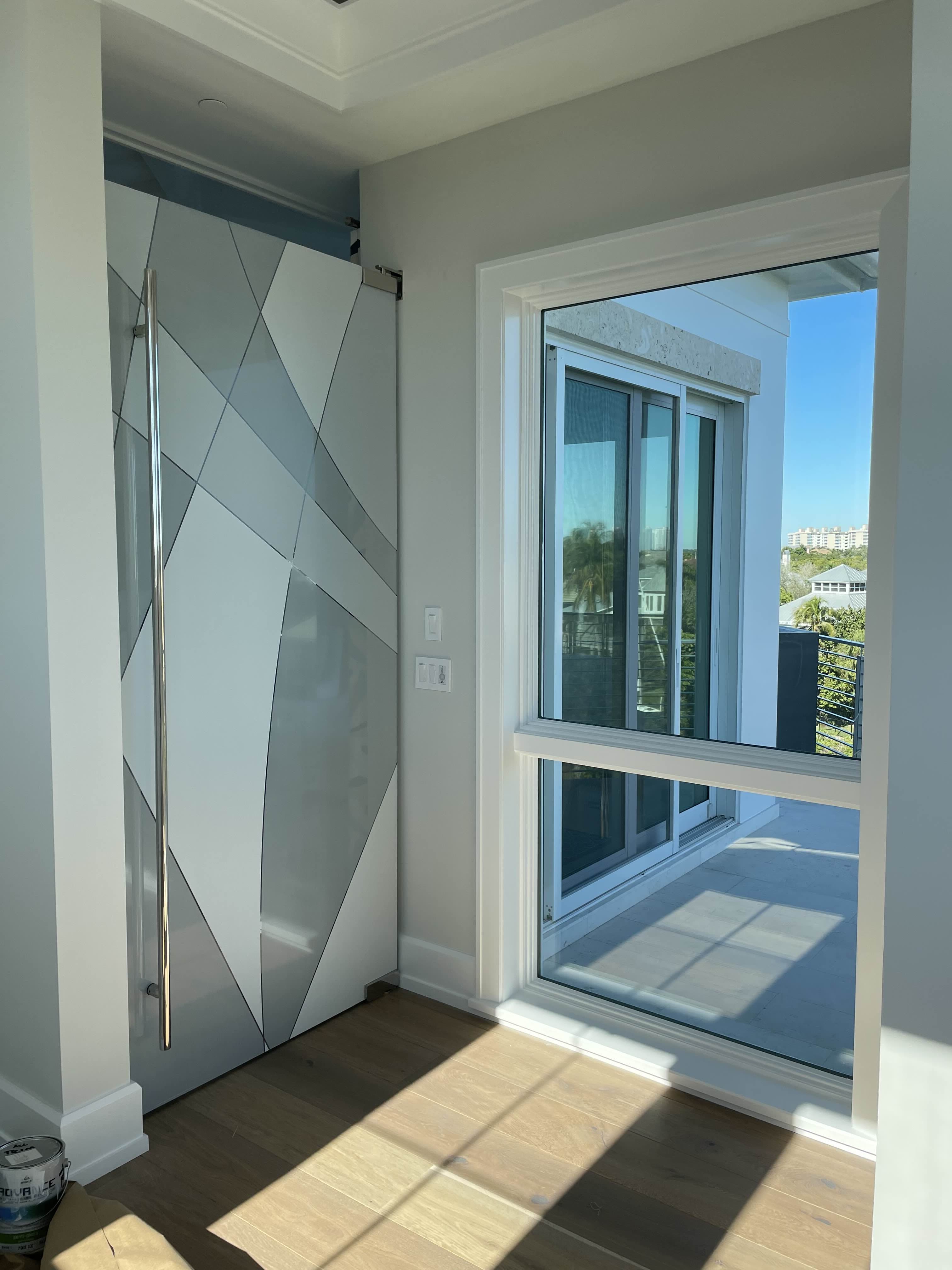 Office Door window film design Custom Design