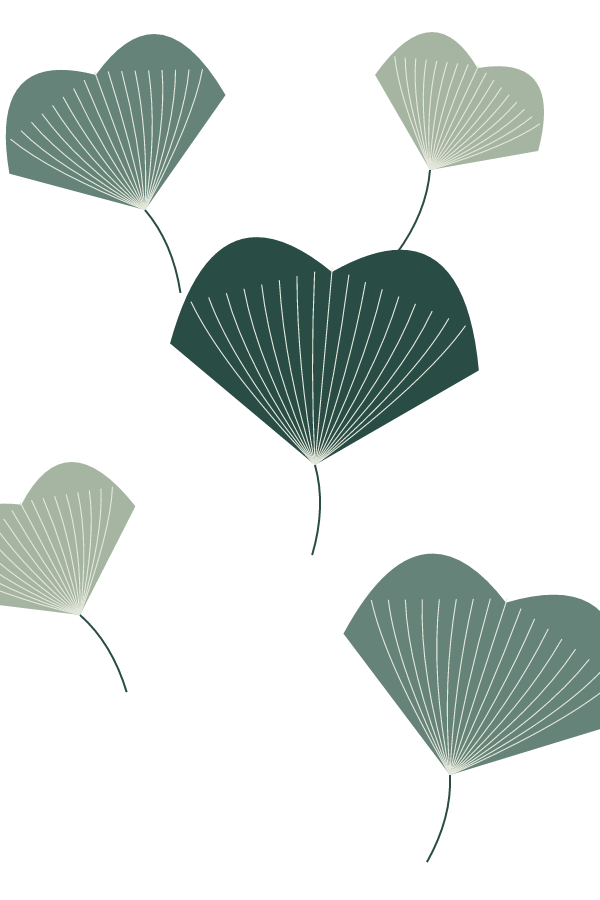 Ginkgo Study decorative window film pattern