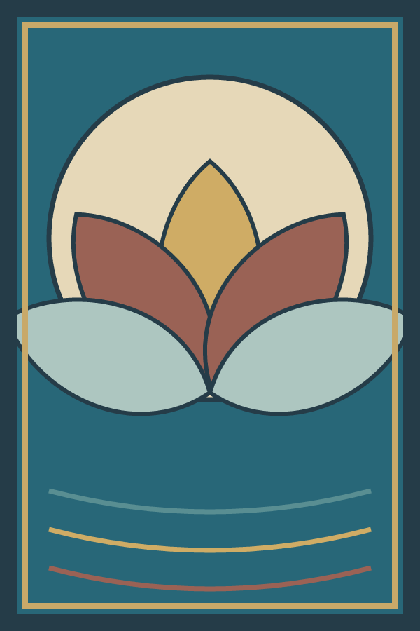 Lotus Stillness decorative window film pattern