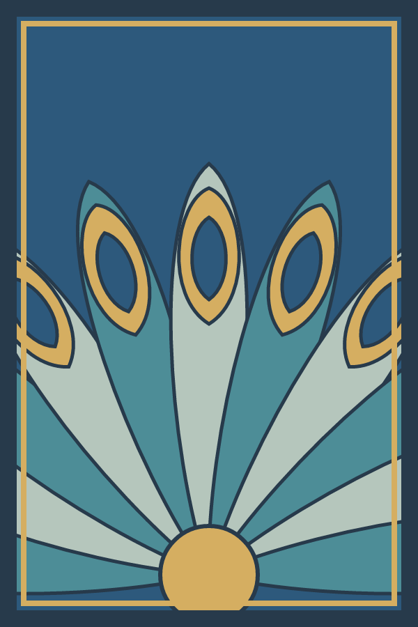 Peacock Fan decorative window film pattern