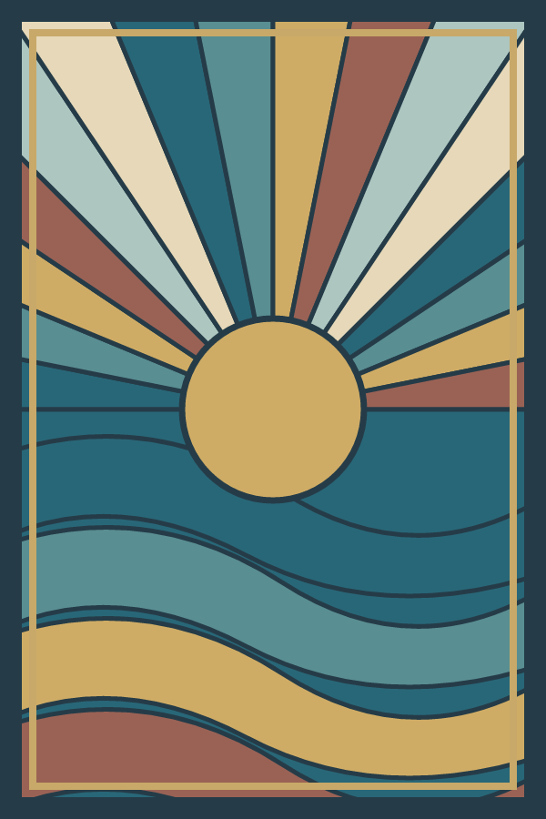 Sunrise Harbor decorative window film pattern