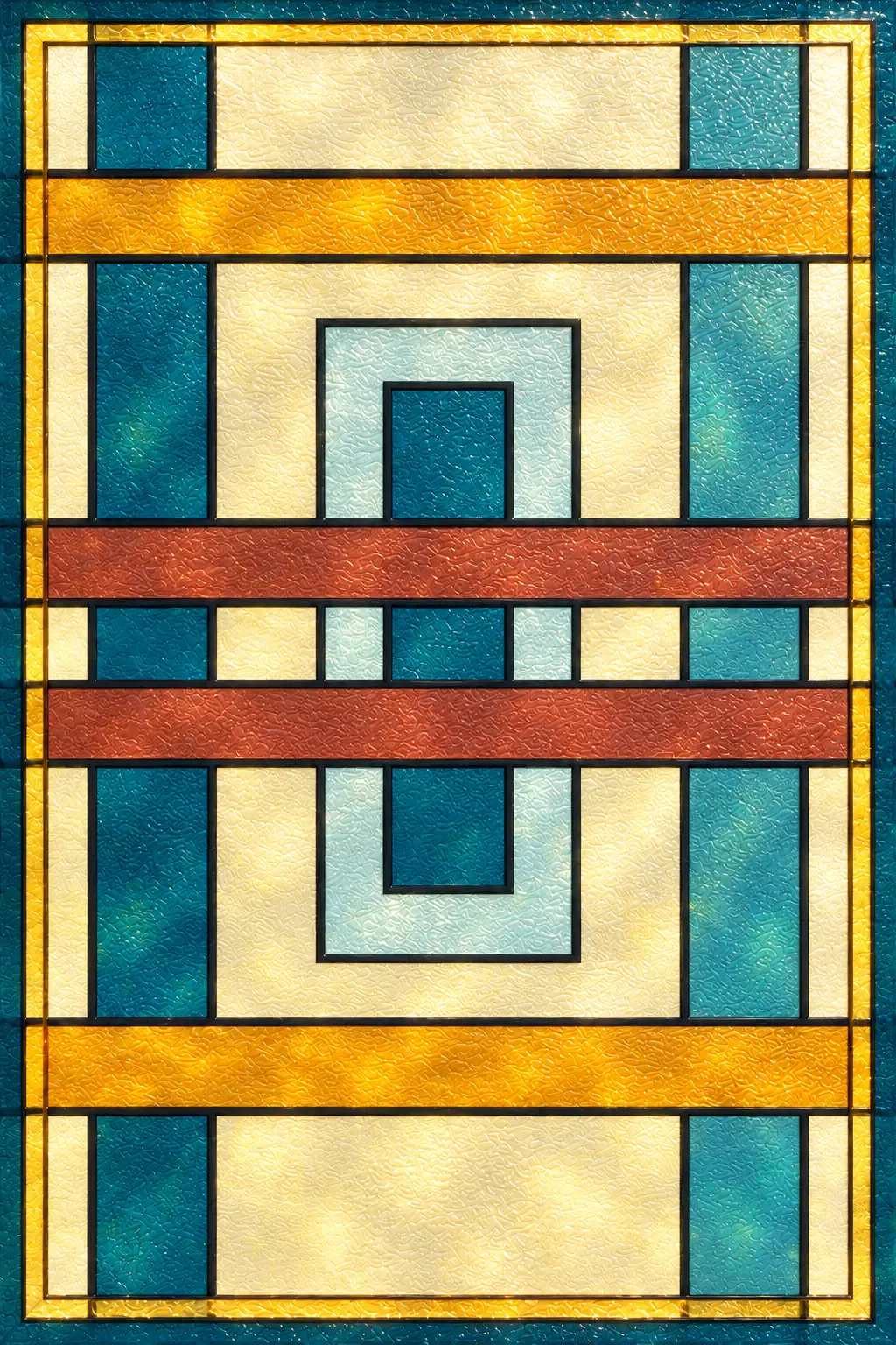 Amber Framework — simulated translucent film with fine glossy UV-varnish relief
