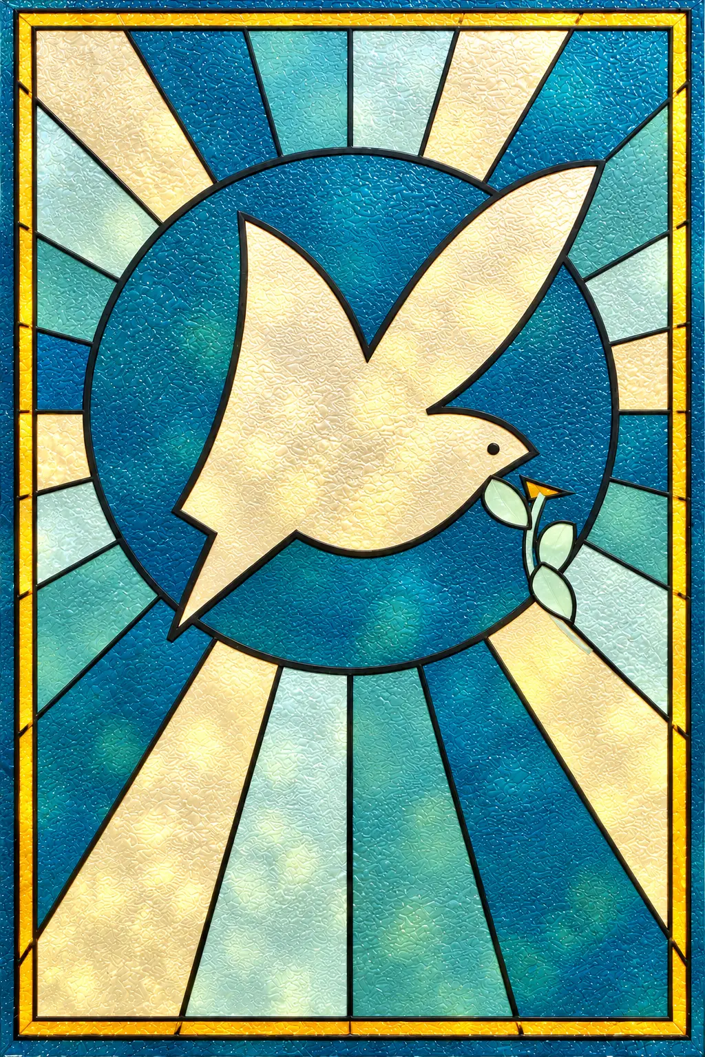 Dove and Olive — simulated translucent film with fine glossy UV-varnish relief
