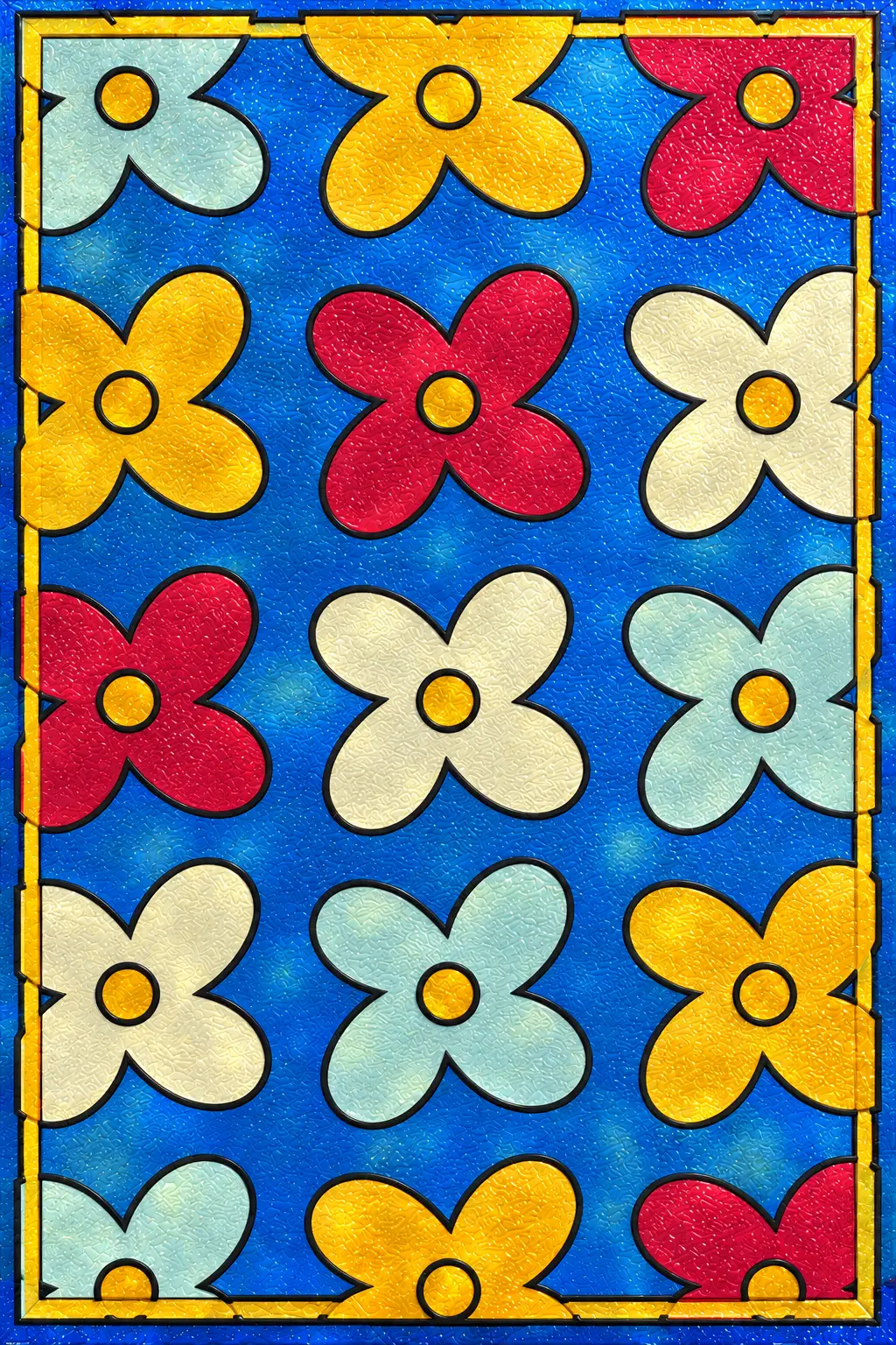Quatrefoil Jewels — simulated translucent film with fine glossy UV-varnish relief