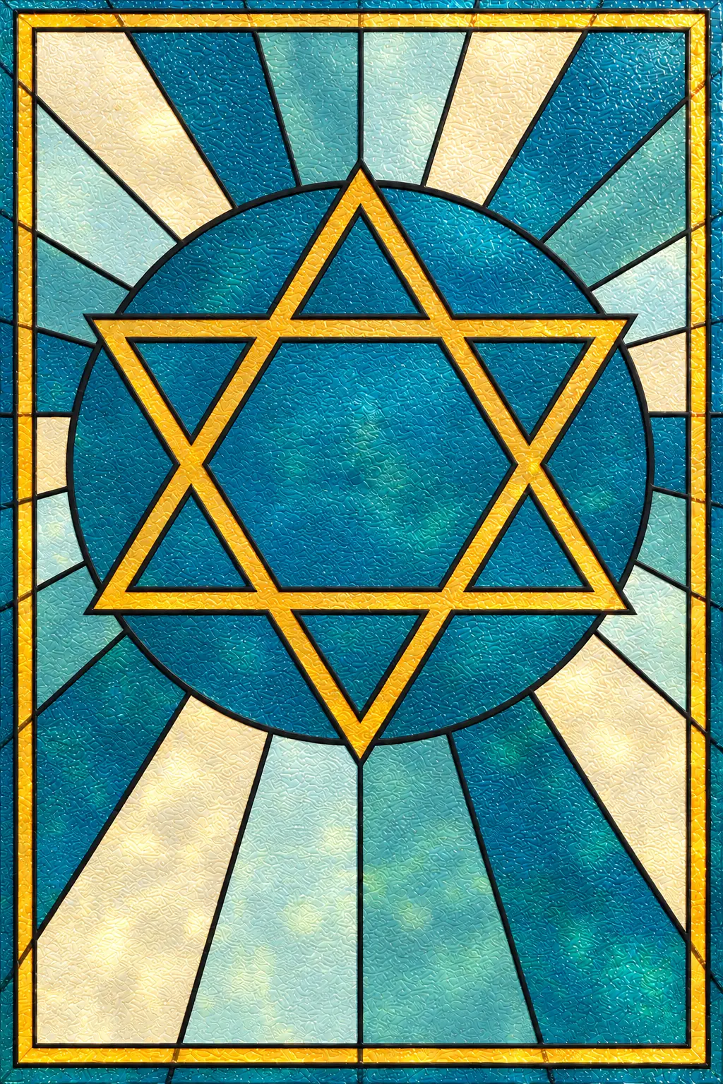 Star of Covenant — simulated translucent film with fine glossy UV-varnish relief