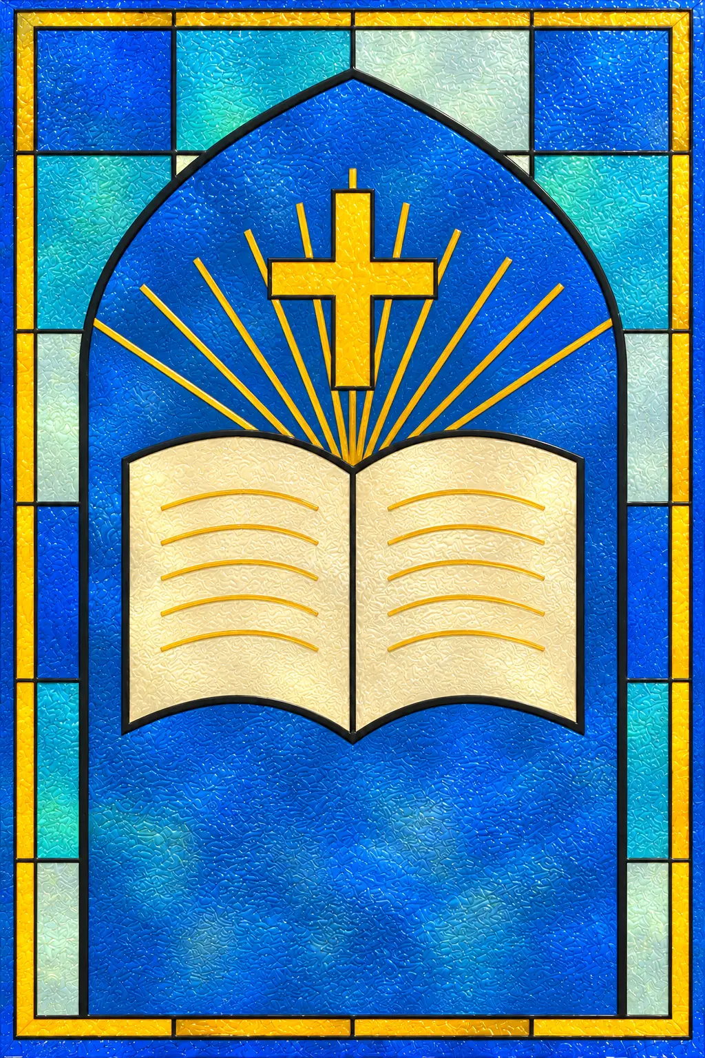 Word and Light — simulated translucent film with fine glossy UV-varnish relief
